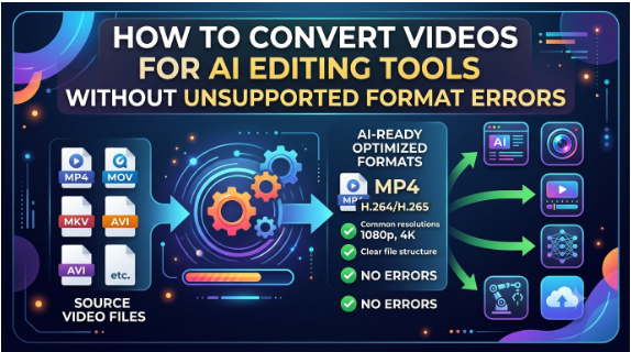 How to Convert Videos for AI Editing Tools Without Unsupported Format Errors